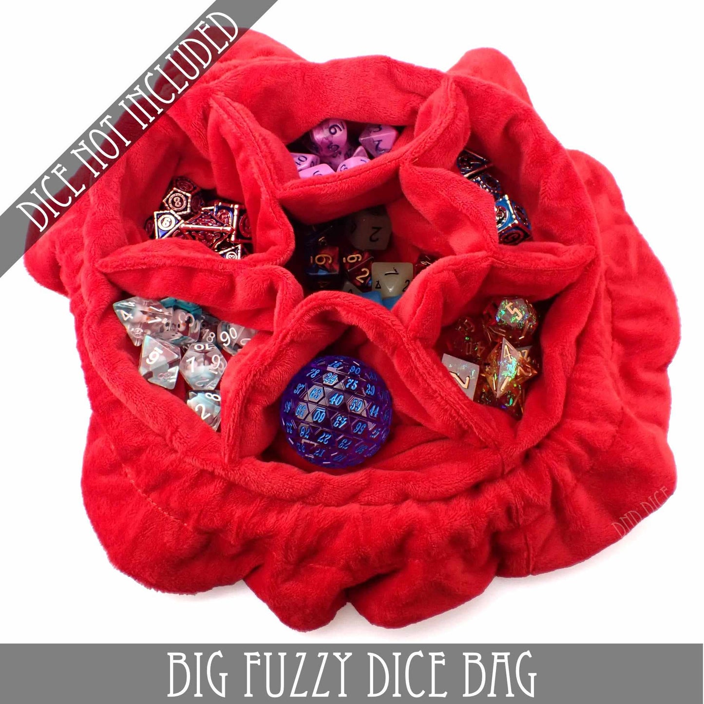 Big Fuzzy Dice Bag - 6 Colors: Black