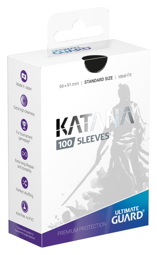 Ultimate Guard Sleeves Katana Black 100-Count
