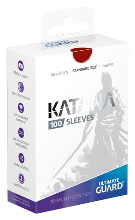 Ultimate Guard Sleeves Katana Red 100-Count