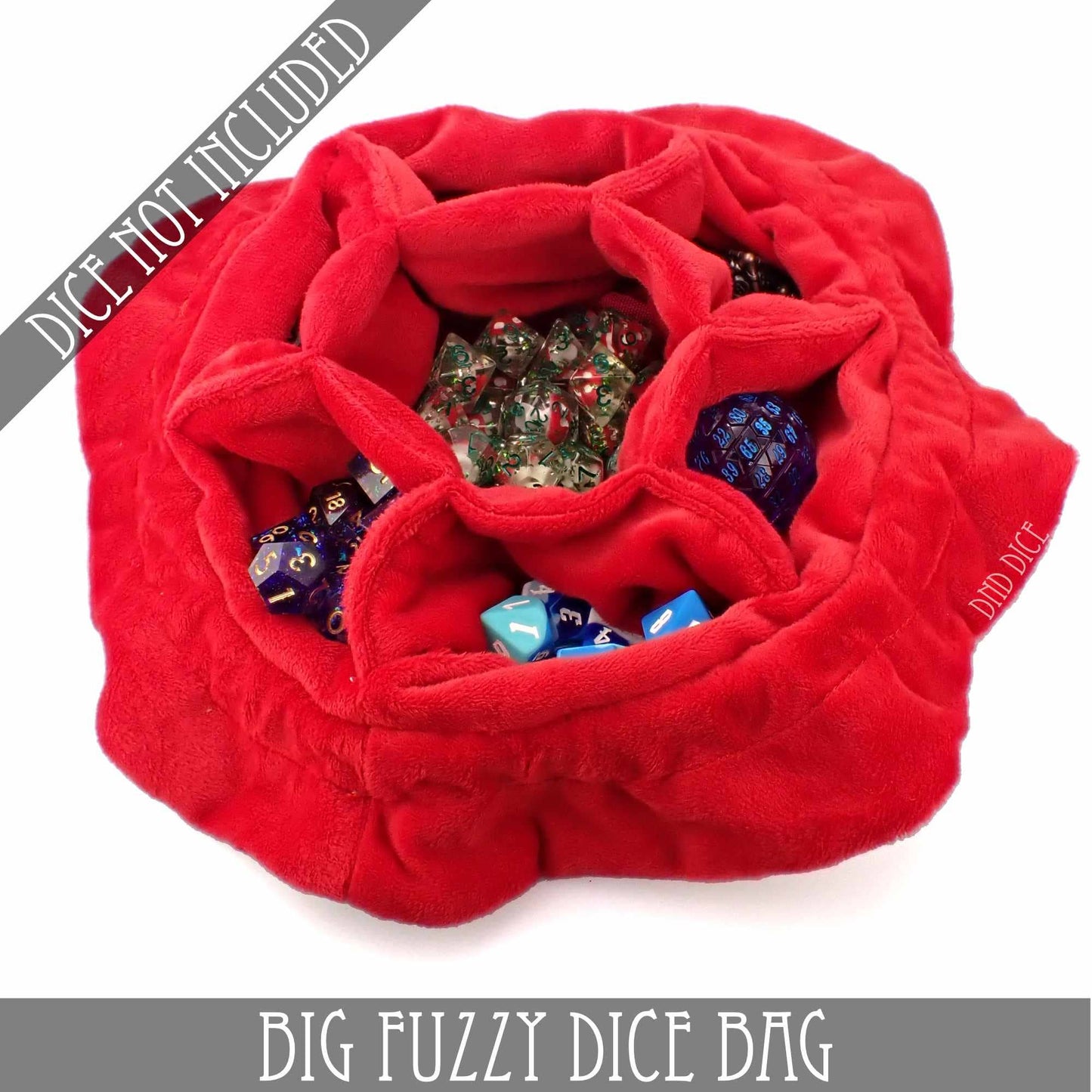 Big Fuzzy Dice Bag - 6 Colors: Black