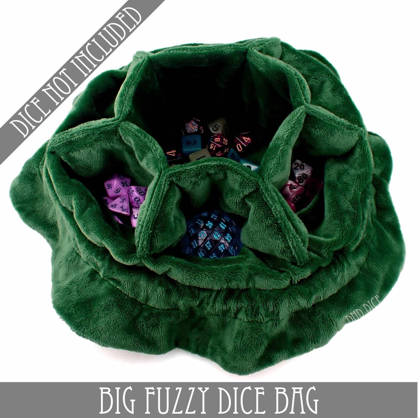 Big Fuzzy Dice Bag - 6 Colors: Purple