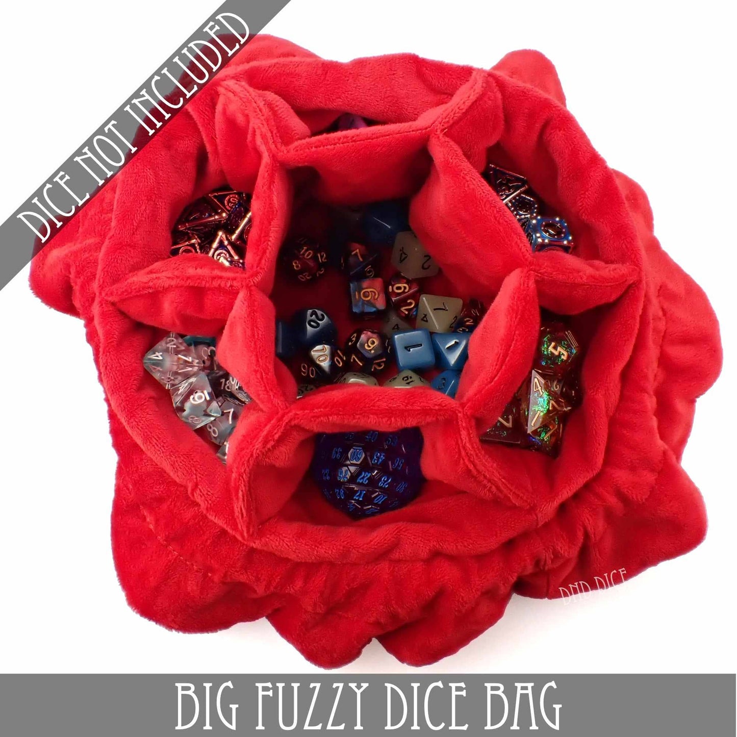 Big Fuzzy Dice Bag - 6 Colors: Black