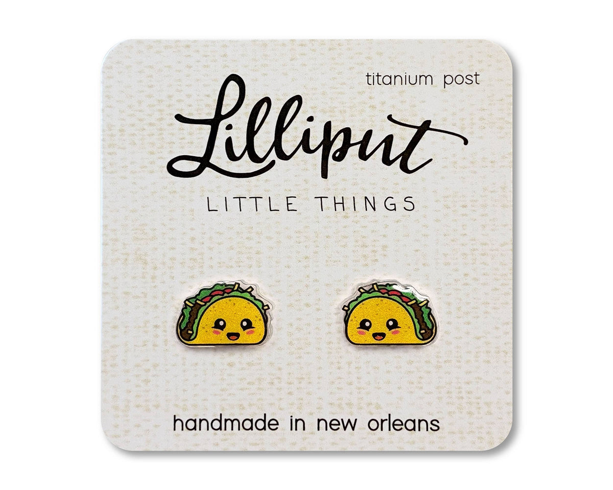 Kawaii Taco Earrings // Quirky Earrings