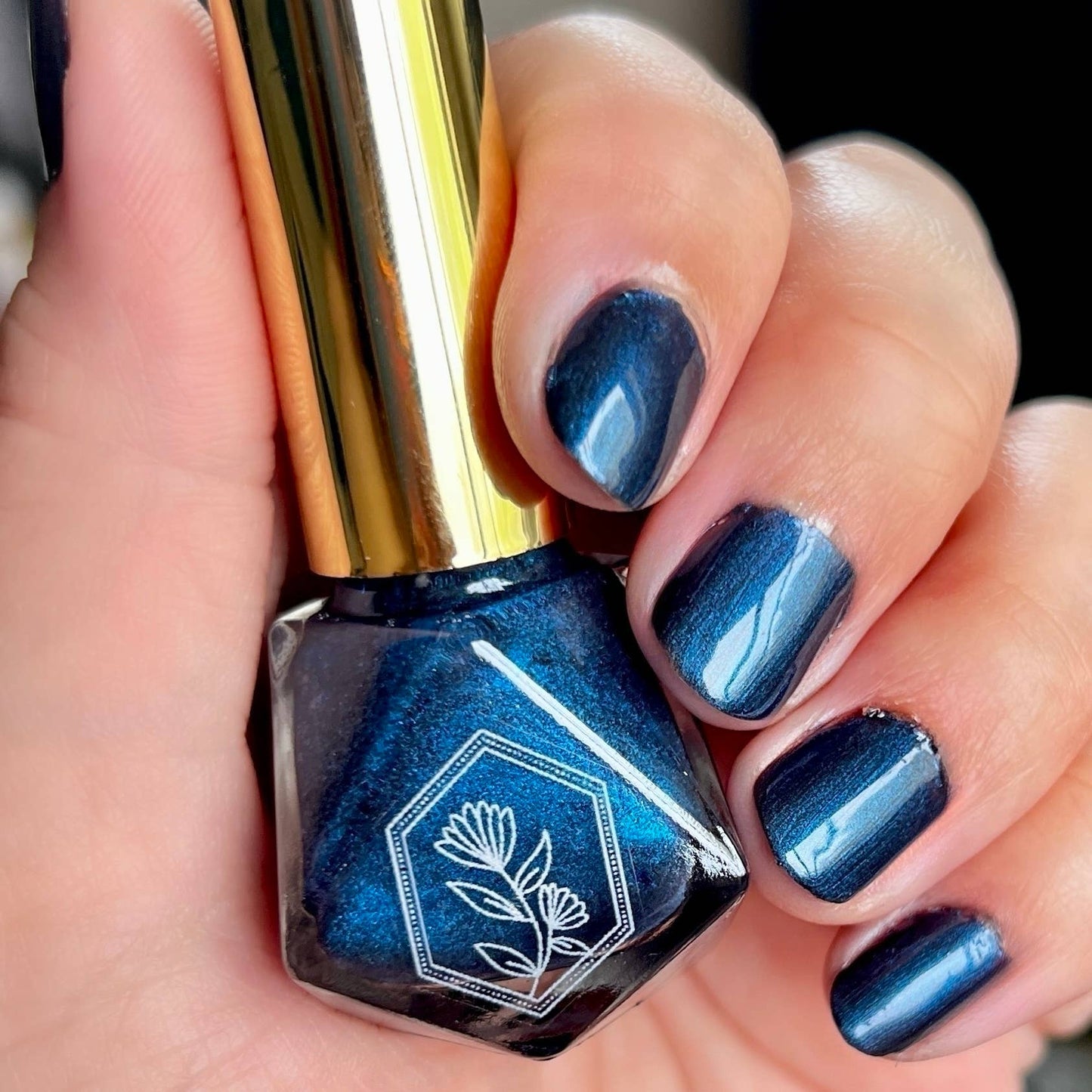 Deep Dive - Dark Shimmery Deep Blue Nail Polish
