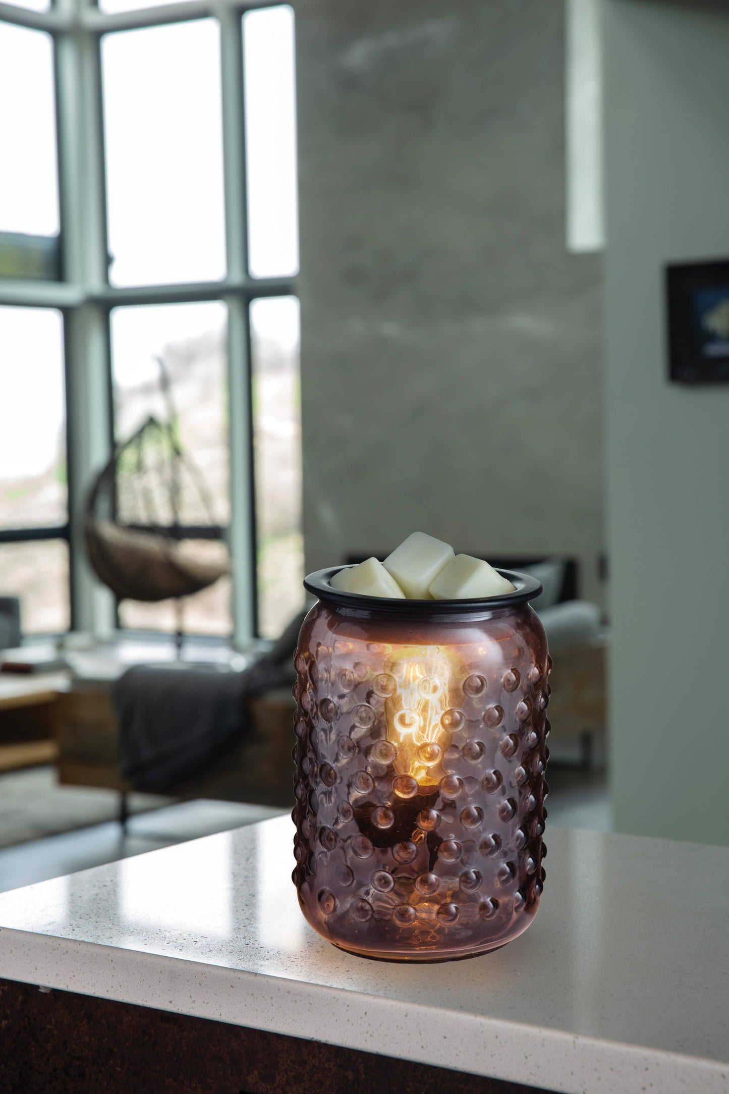 Vintage Bulb Illumination Fragrance Warmer-Smokey Hobnail
