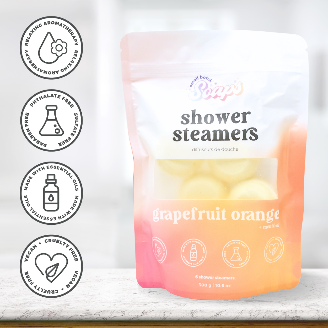 Grapefruit Orange Shower Steamers: 6-Pack