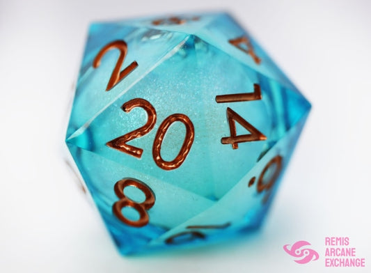 33Mm Sharp Edge Liquid Core D20 - Ocean Swirl