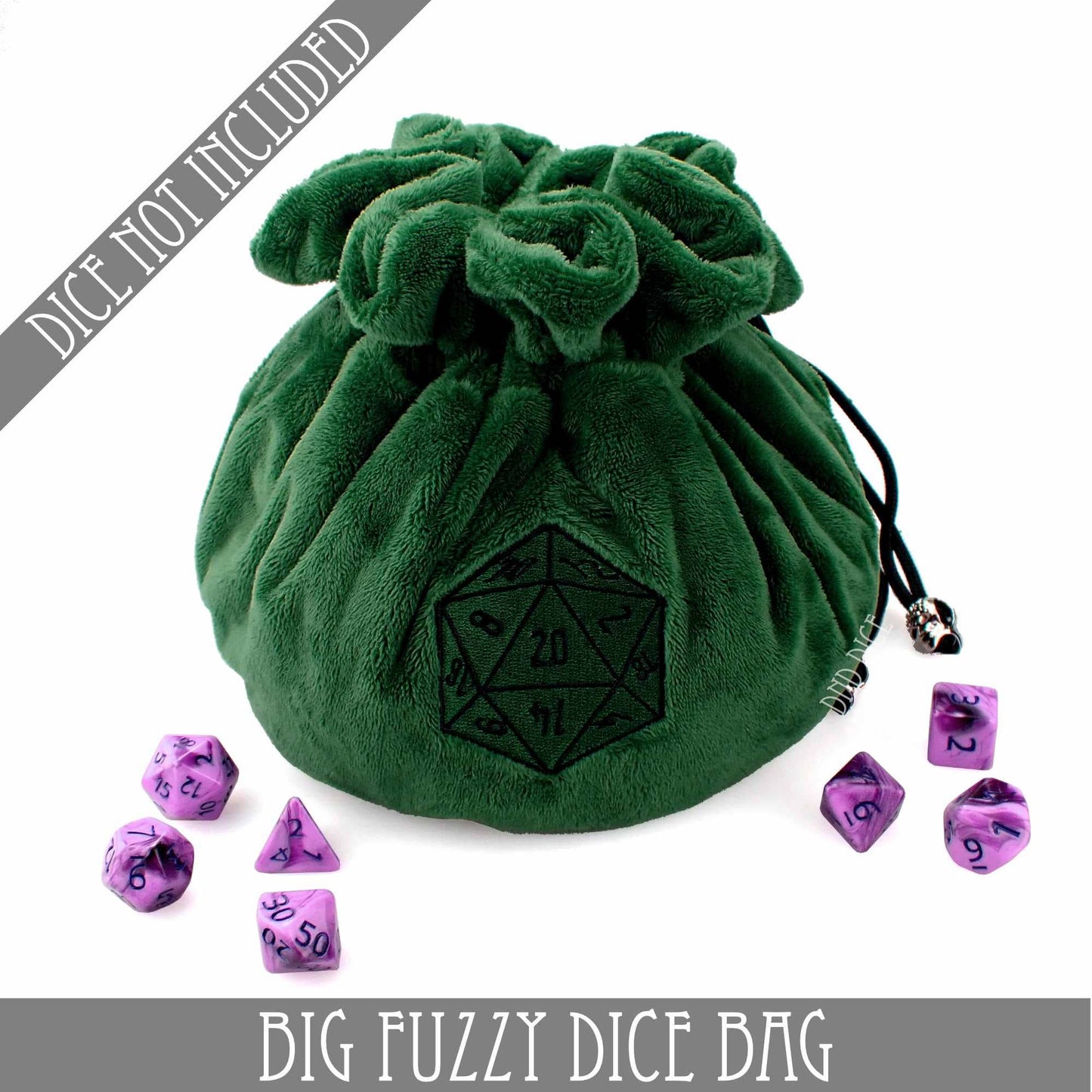 Big Fuzzy Dice Bag - 6 Colors: Purple