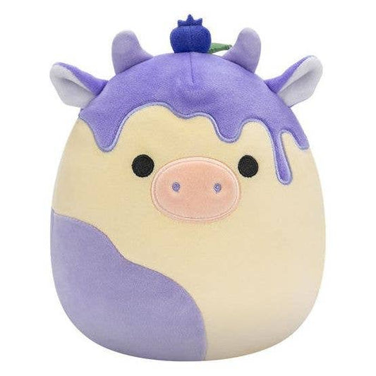 Squishmallow Plush Toy 8" Benito Blueberry Cheesecake Cow