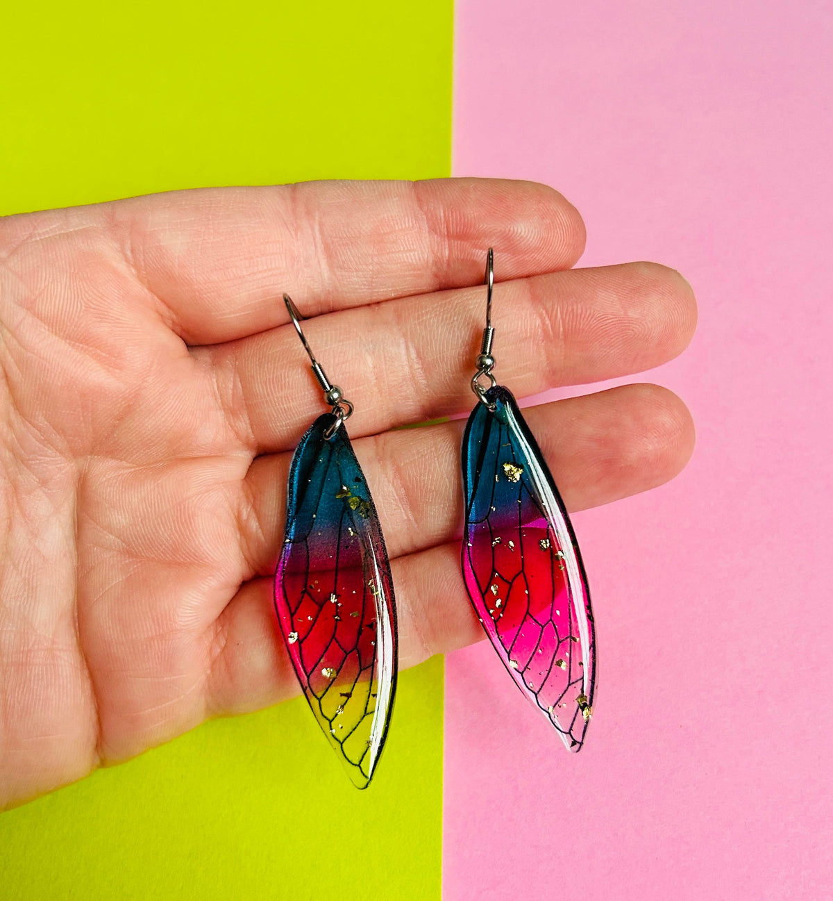 Cicada Wing Earrings Funky Earrings Insect Earrings