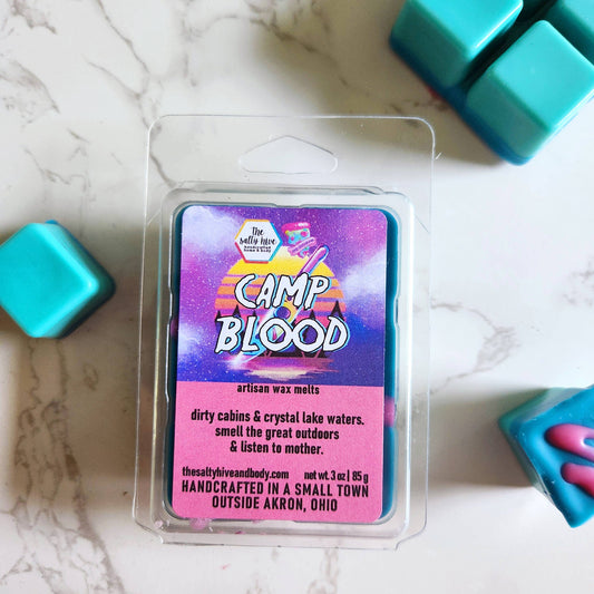 Camp Blood horror wax melts, Friday 13th