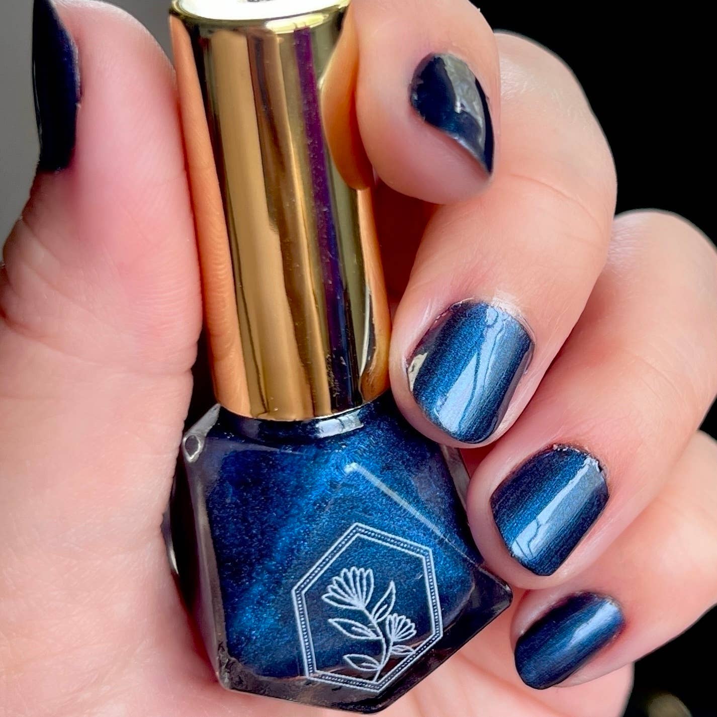 Deep Dive - Dark Shimmery Deep Blue Nail Polish