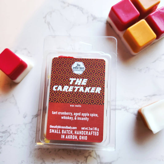 The Caretaker wax melts, horror, cranberry apple, whiskey