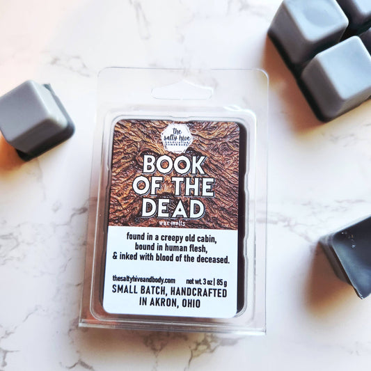 Book Of The Dead horror wax melts, halloween, evil dead