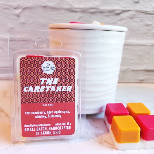 The Caretaker wax melts, horror, cranberry apple, whiskey
