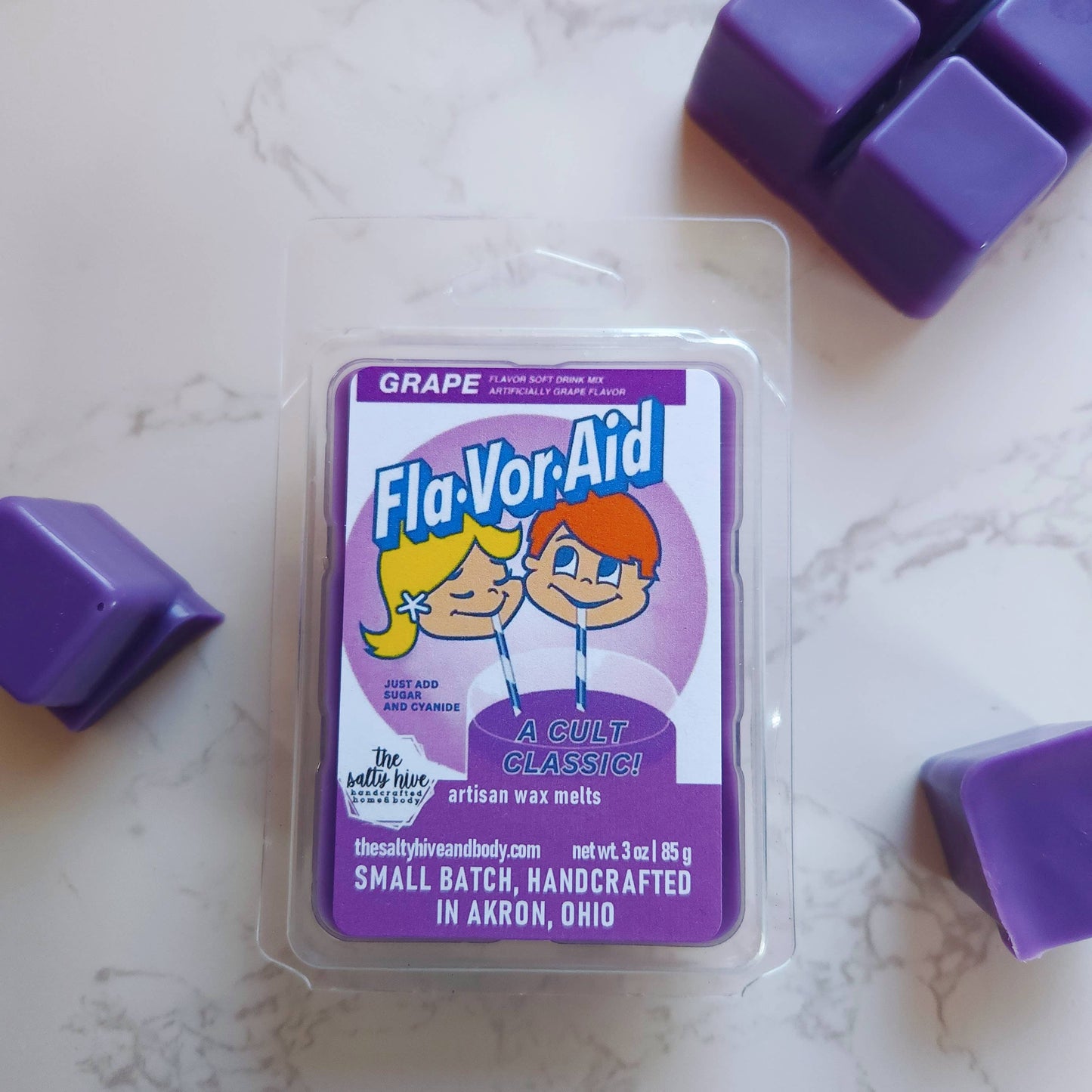 Cult Classic wax melts, true crime, grape