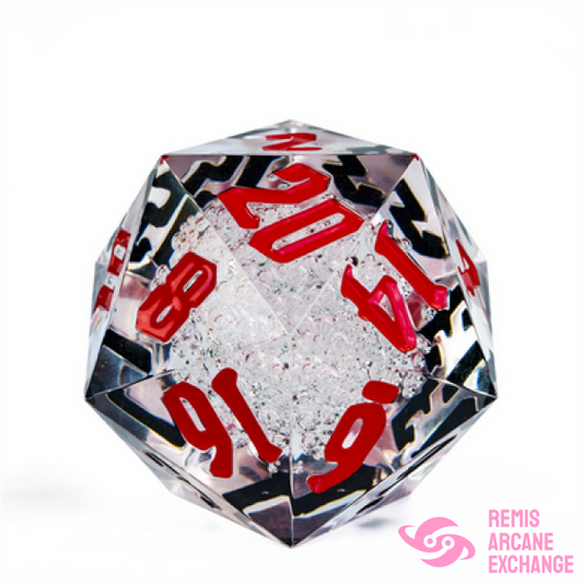 55Mm Titan D20 - Sharp Edge Red & Black Bubbles