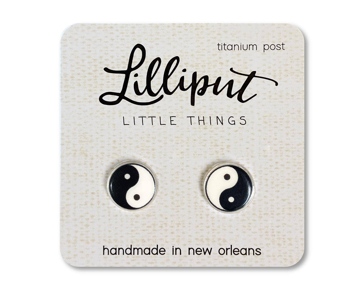 Yin Yang Earrings / Retro Earrings