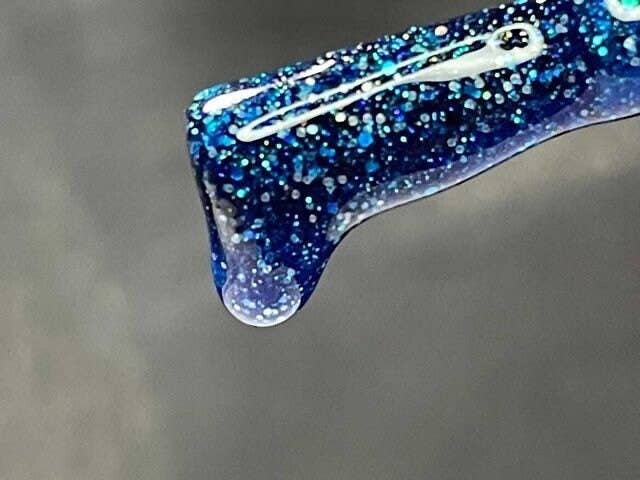 Starry Night - Sparkling Glitter Blue - Nail Polish