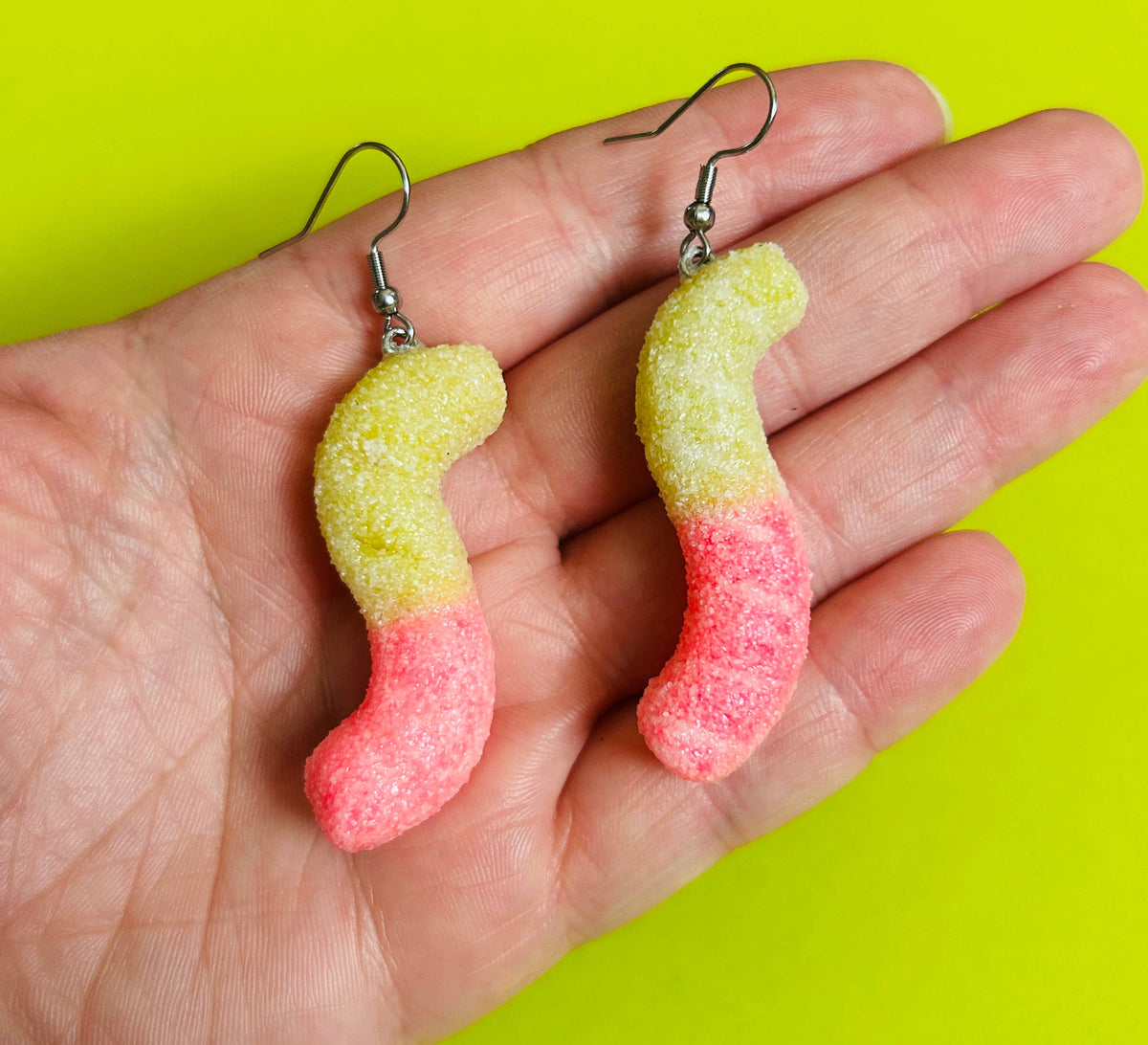 Sour Candy Worm Earring Food Earrings Funky Earrings