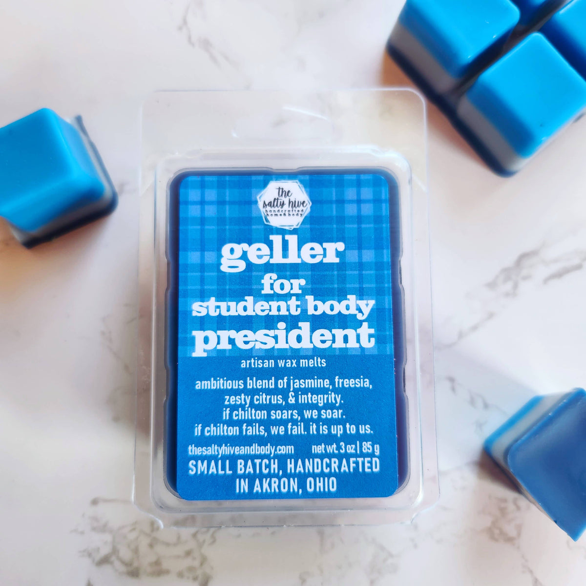 Geller For President wax melts, gilmore