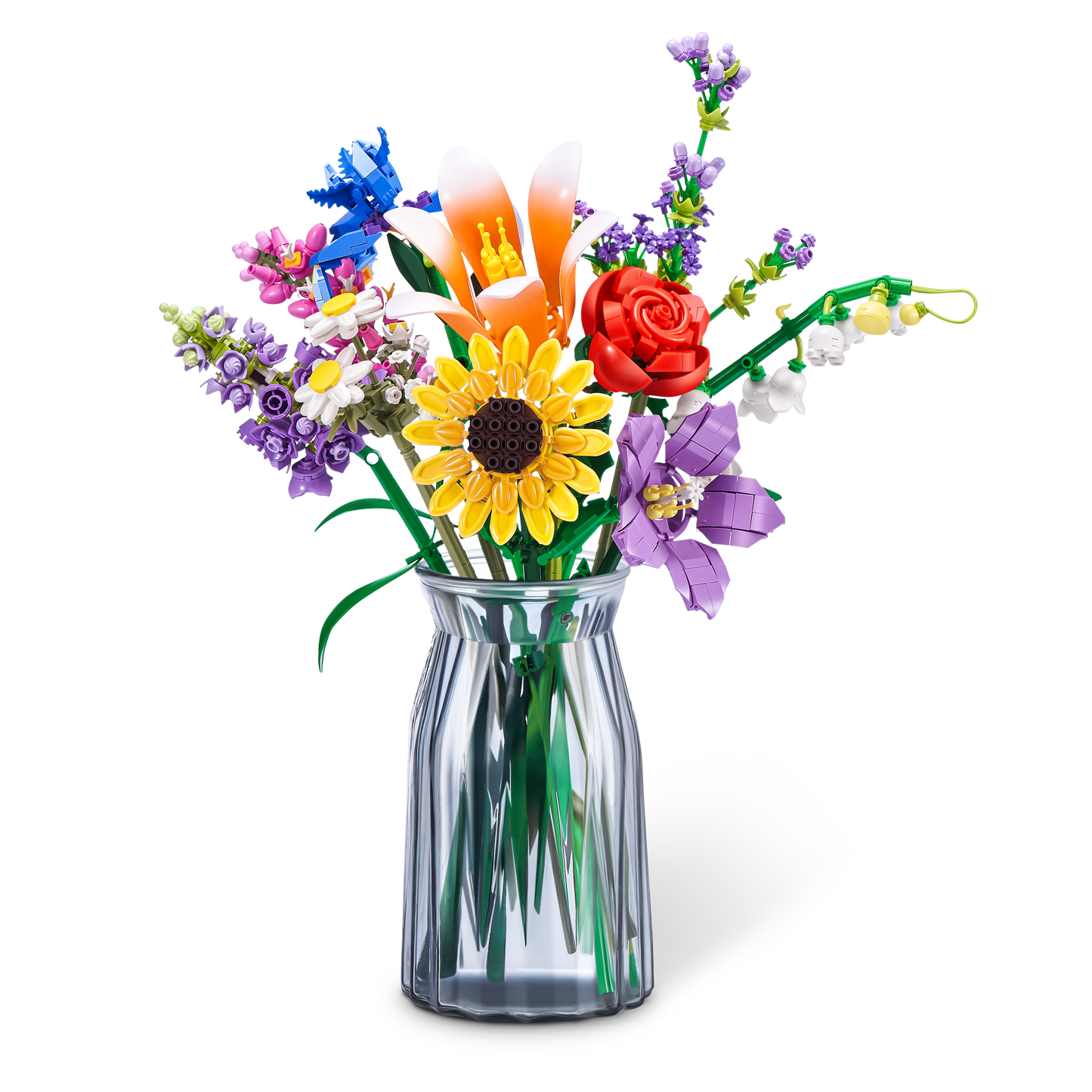 ZURU MAX PREMIUM BRICKS FLOWER CONSTRUCTION- 15 PC PDQ