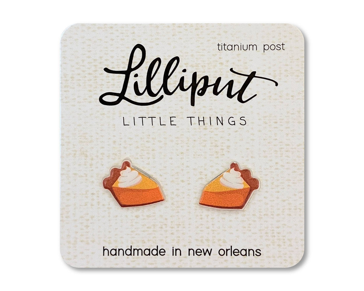 Pumpkin Pie Earrings // Thanksgiving