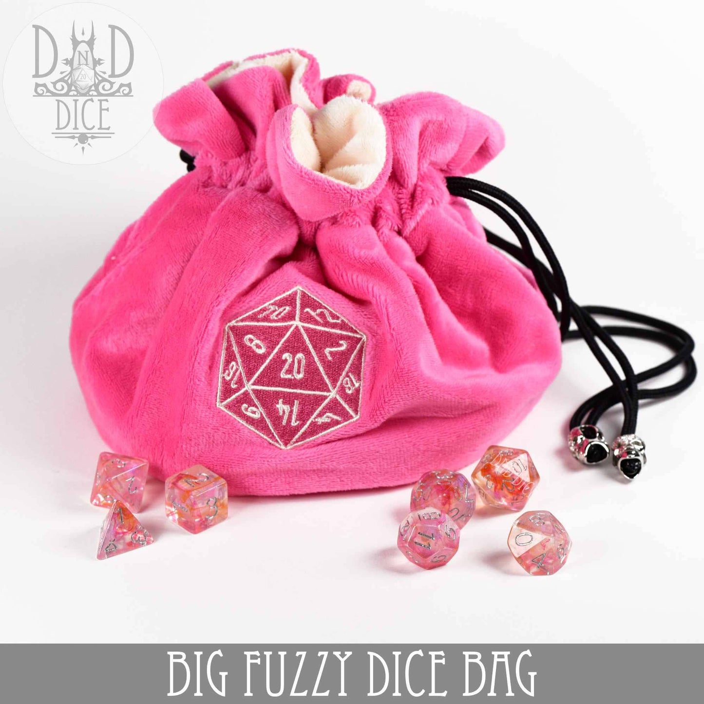 Big Fuzzy Dice Bag - 6 Colors: Purple