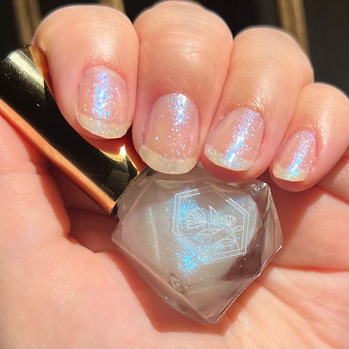 Mystic Nebula- Vibrant Blue Glitter Topper - Nail Polish