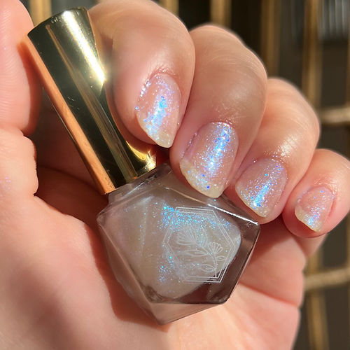 Mystic Nebula- Vibrant Blue Glitter Topper - Nail Polish