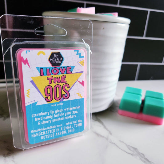 I Love The 90's wax melts, nostalgic, strawberry, watermelon