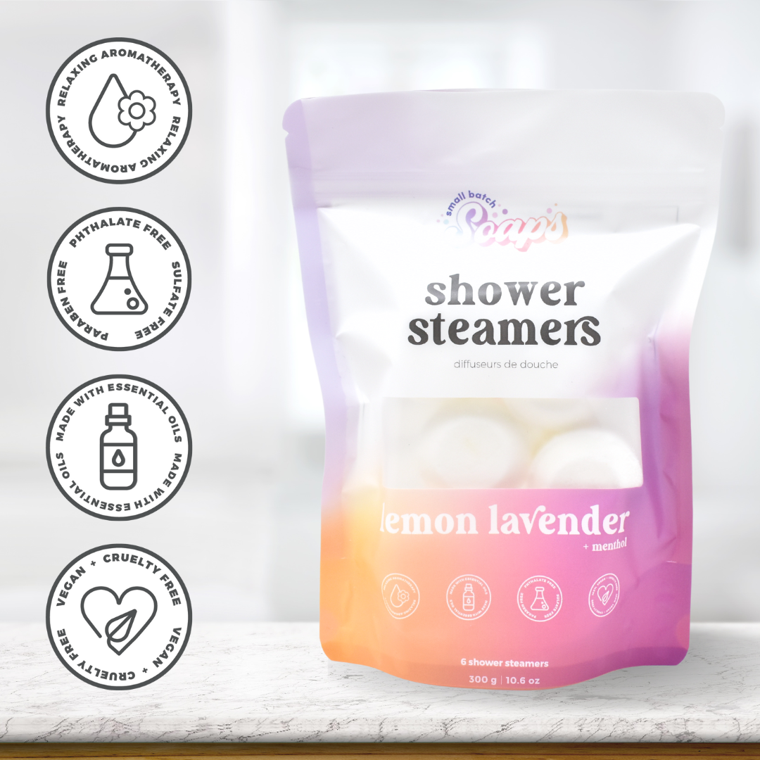 Lemon Lavender Shower Steamers: 6-Pack