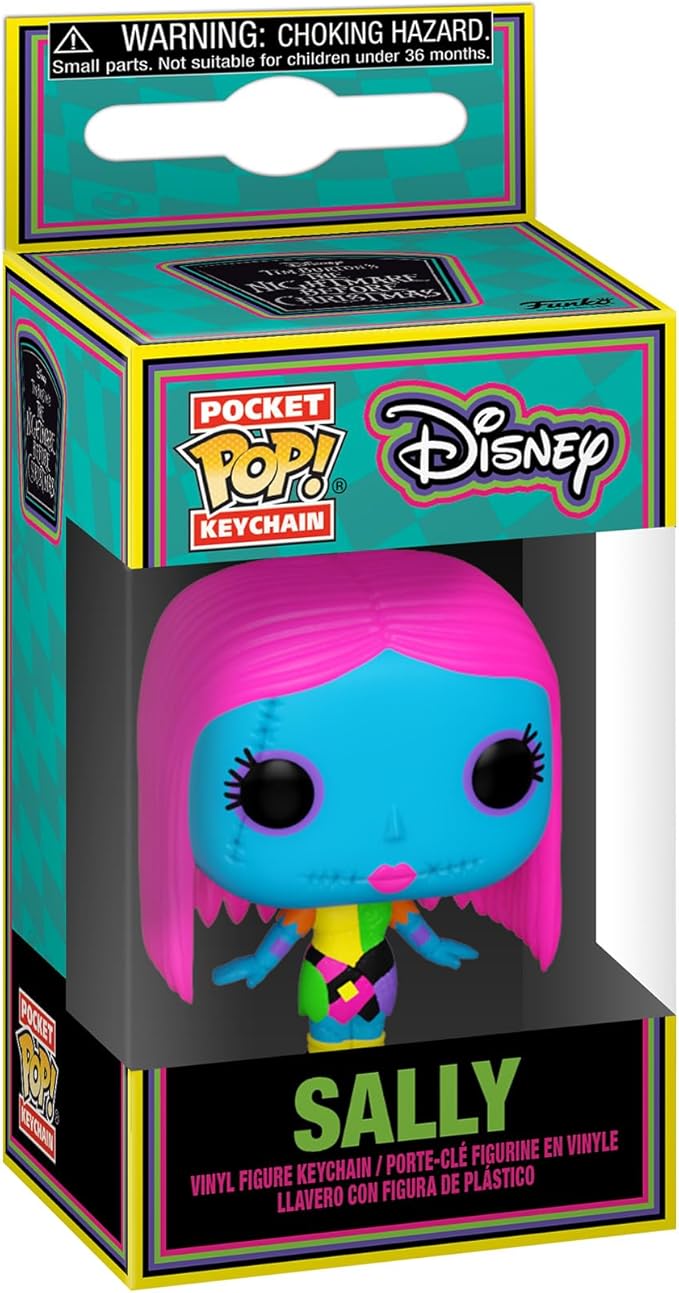 Funko Pop! Keychain: The Nightmare Before Christmas - Sally (Blacklight)