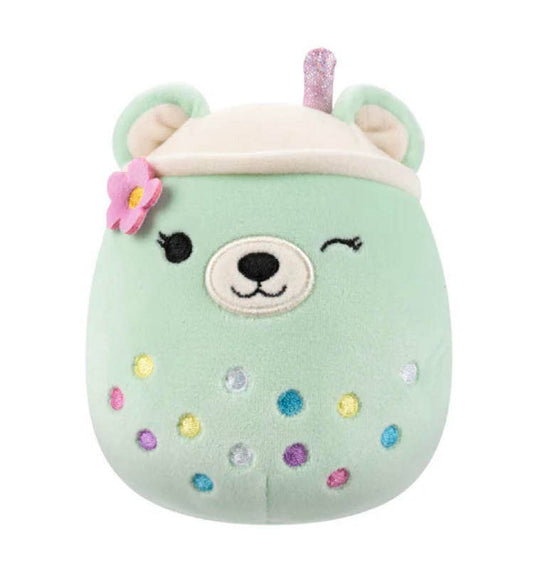 Squishmallow Easter Plush Toy 5" Mae the Boba Tea Bear
