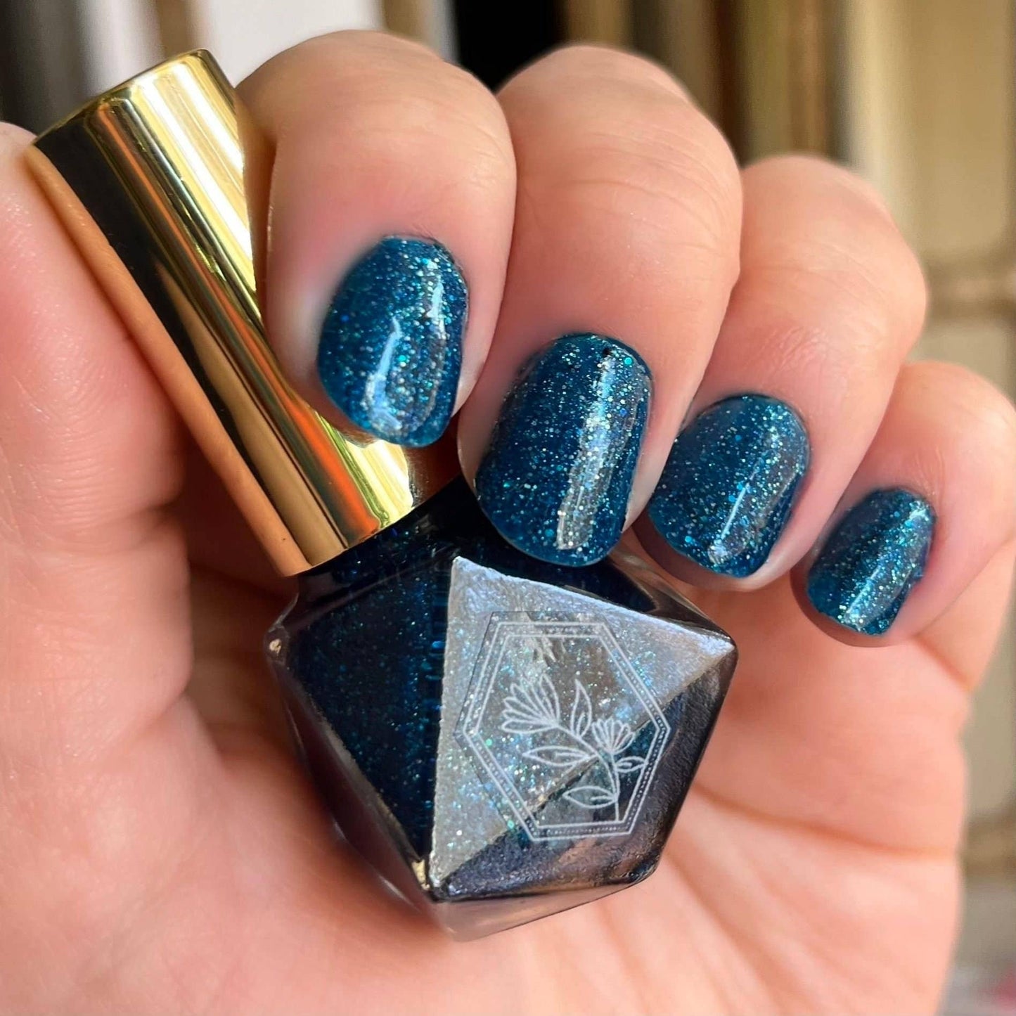 Starry Night - Sparkling Glitter Blue - Nail Polish