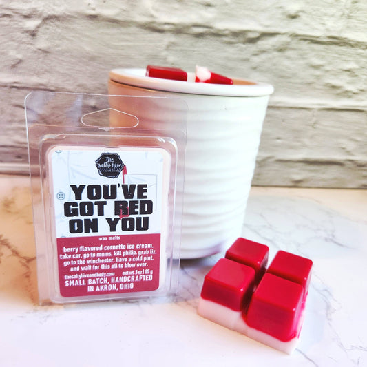 You've Got Red On You wax melts, horror, shaun of the dead
