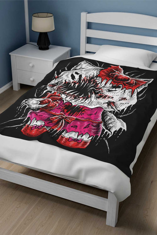 Hell Kitty Throw Blanket