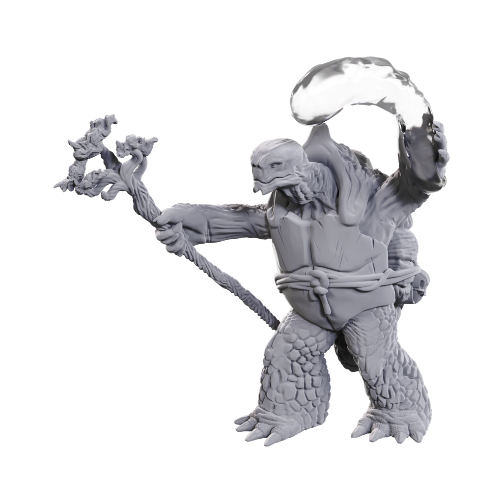 WizKids D&D Nolzur's Marvelous Miniatures: Tortle Druid & Wild Shape Giant Lizard