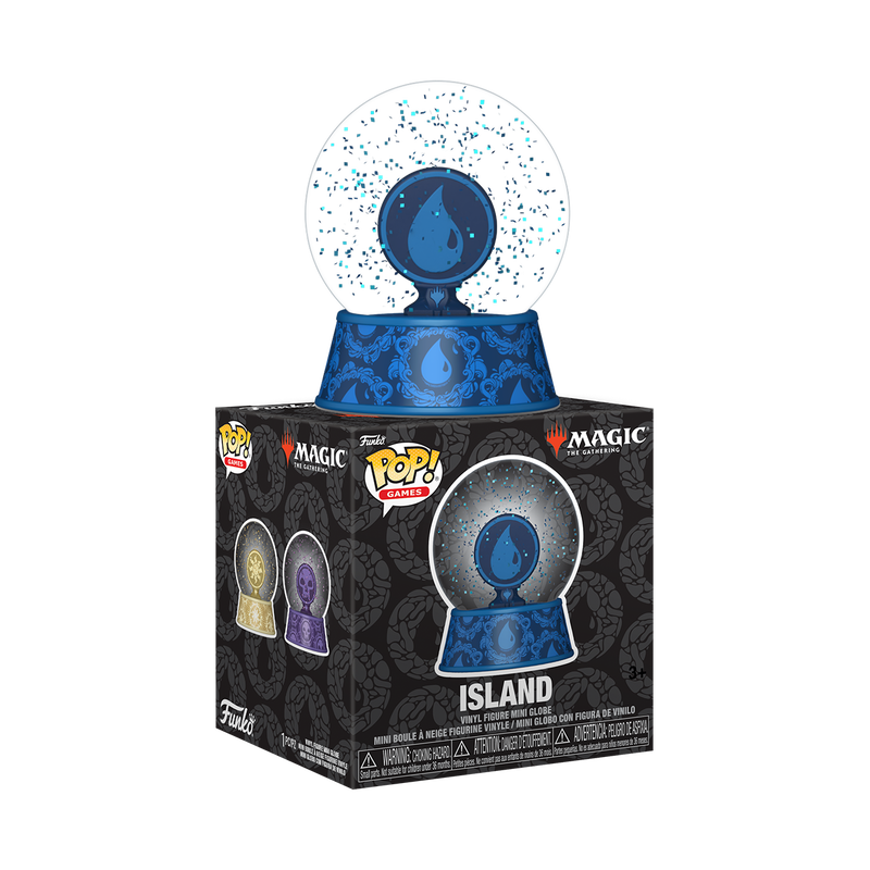 Magic:The Gathering Mini Glitter Globes - Island