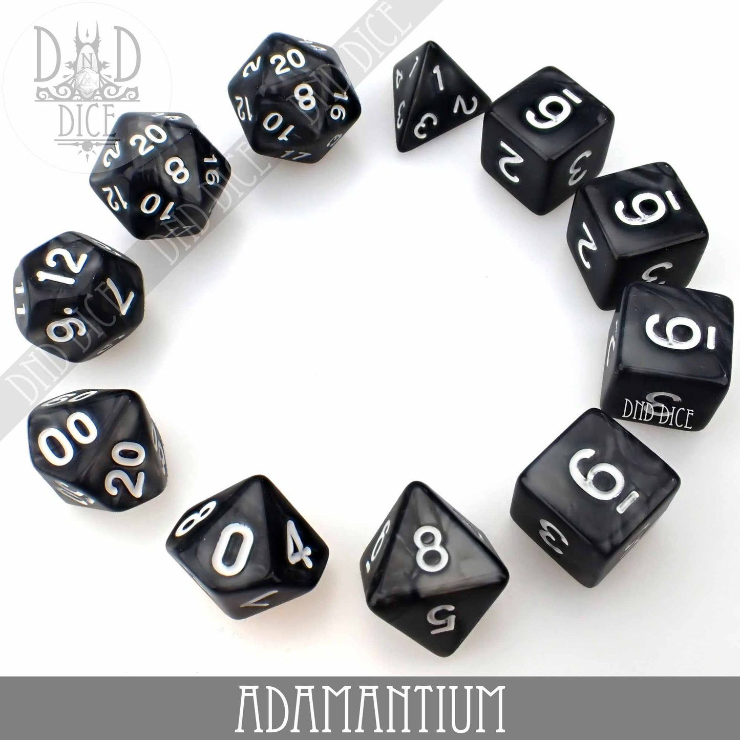 Adamantium 7 or 11: 7 Dice Set