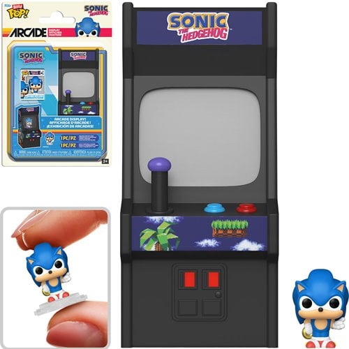 Sonic the Hedgehog Sonic with Ring Funko Bitty Pop! Arcade Cabinet