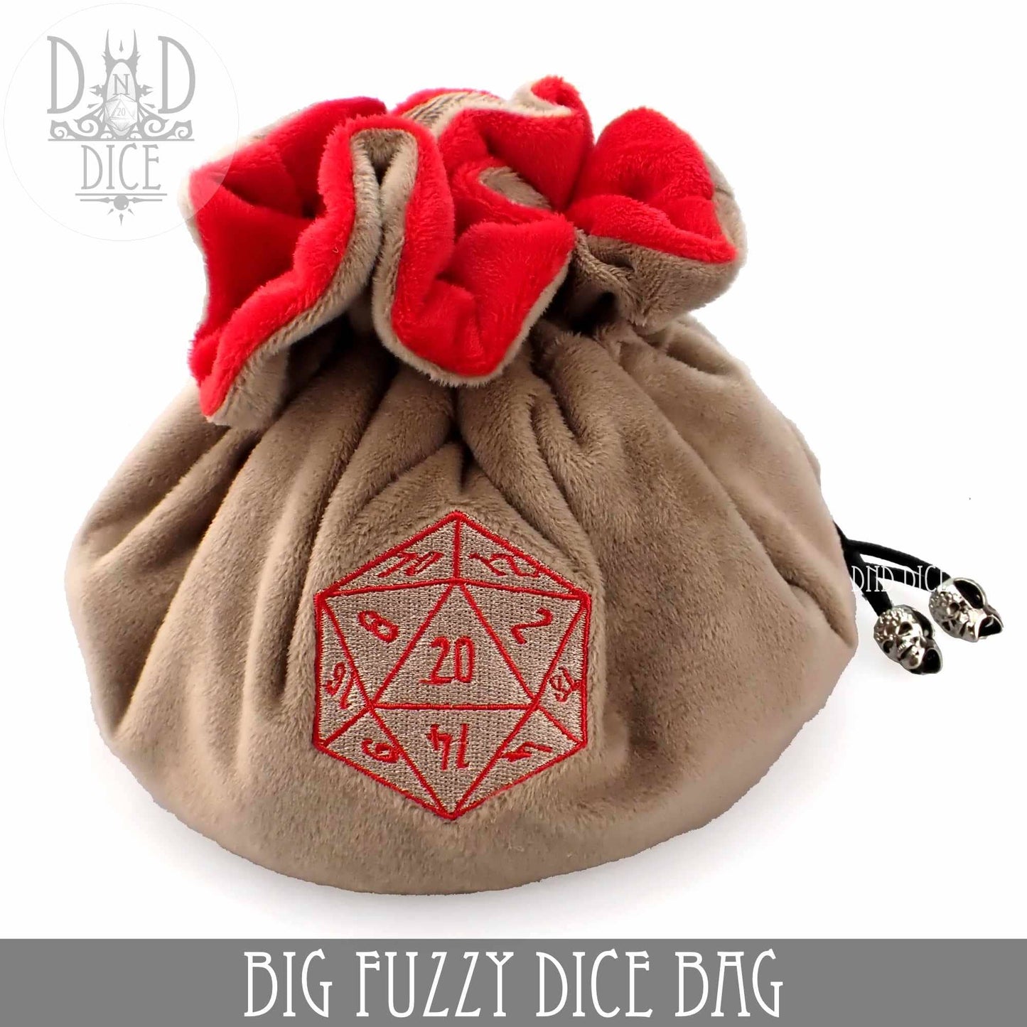 Big Fuzzy Dice Bag - 6 Colors: Black