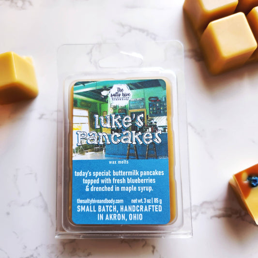 Luke's Pancakes wax melts, blueberry pancakes, gilmore
