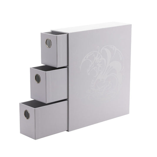 Dragon Shields: Fortress Card Drawers - White