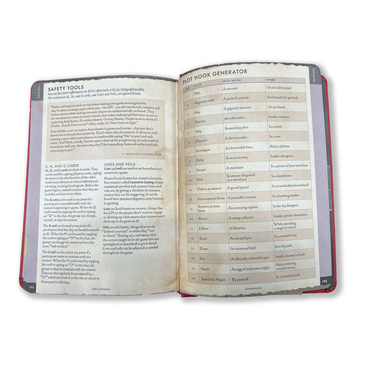 RPG Gamemaster's Journal RED