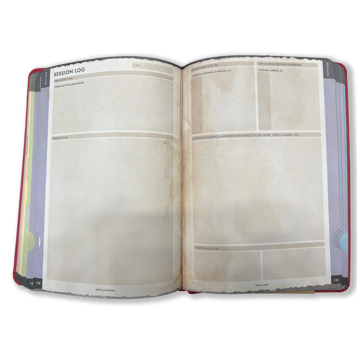 RPG Gamemaster's Journal RED