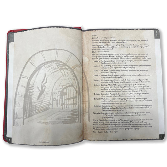 RPG Gamemaster's Journal RED