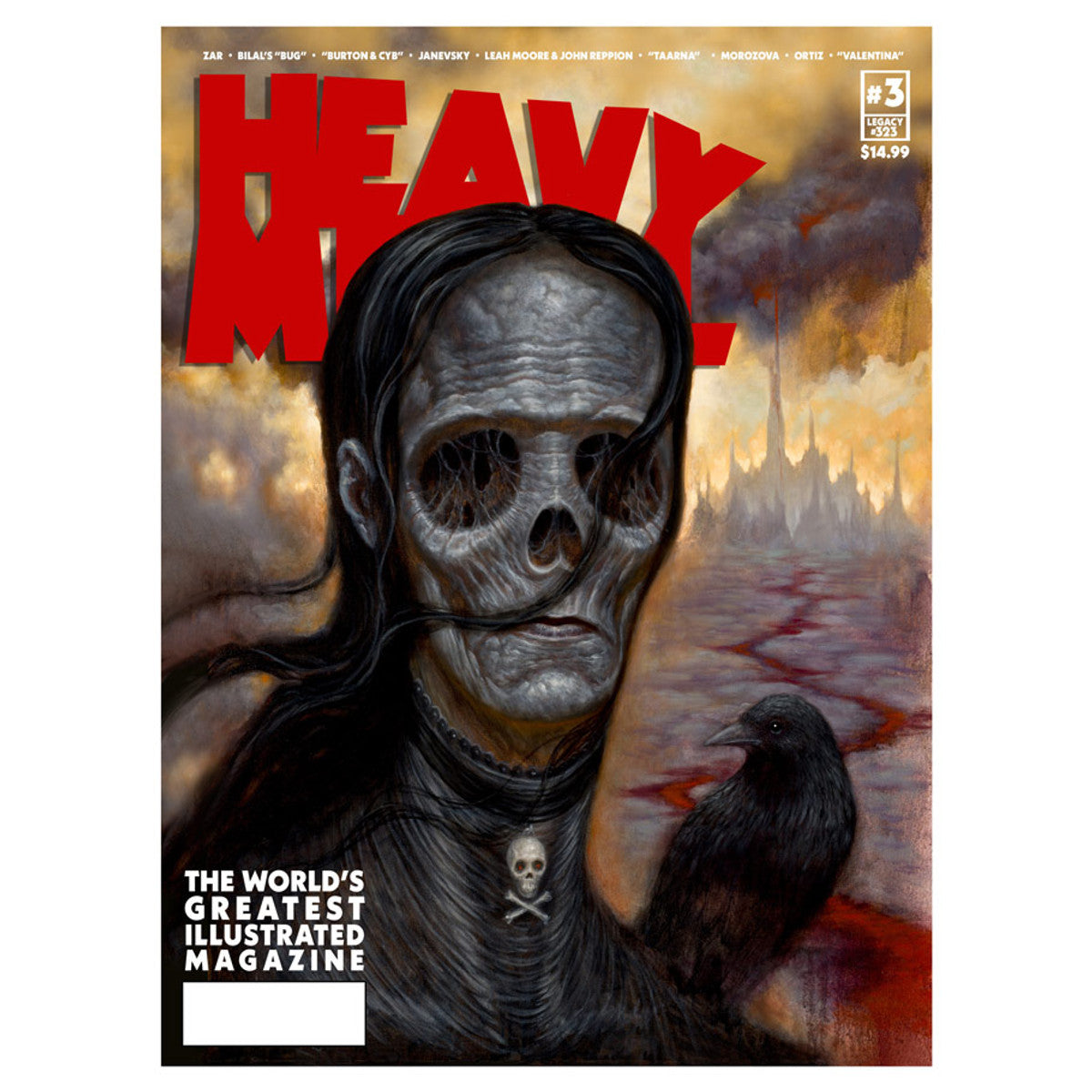 Heavy Metal #3B Chet Zar Cover