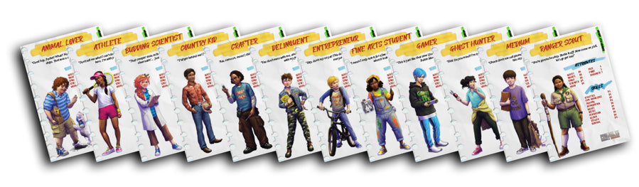 Pinebox Middle School RPG: Archetype Cards