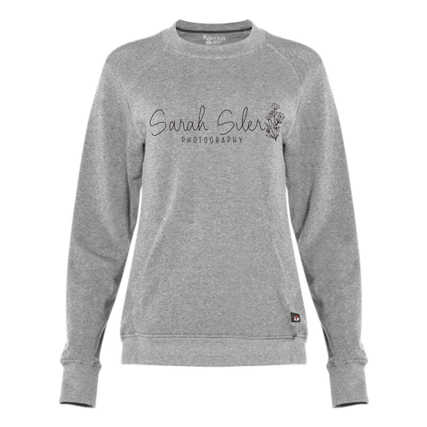 Sarah Siler Photography Ladies Pocket Crewneck Sweatshirt